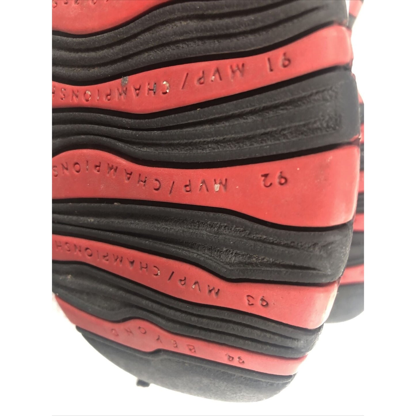 Vintage Air Jordan 10 Retro Chicago Basketball Shoes Youth Size 5 White/Black/Red Leather