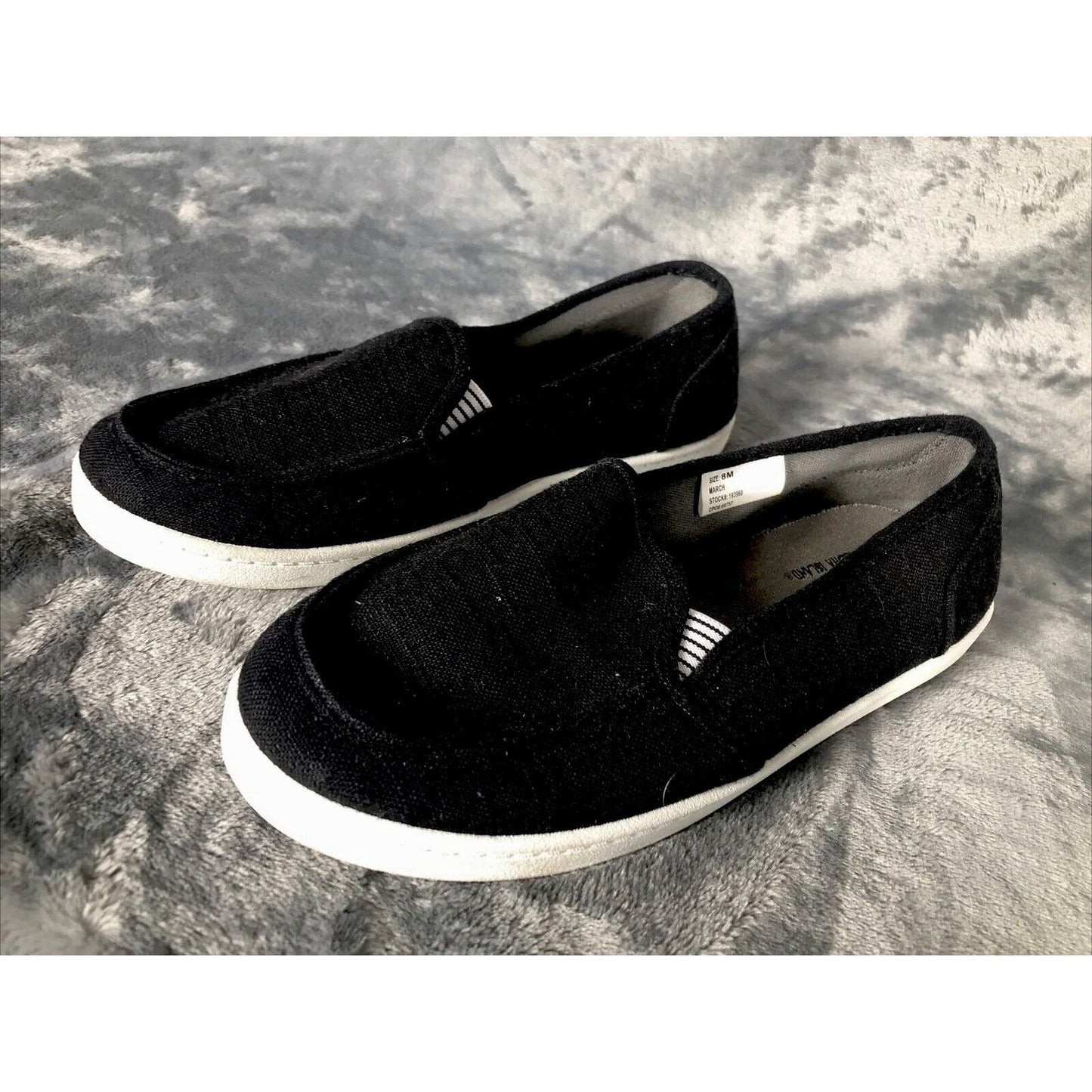 Aloha Island Shoes Woman’s Black Size 8 Casual Canvas Flats