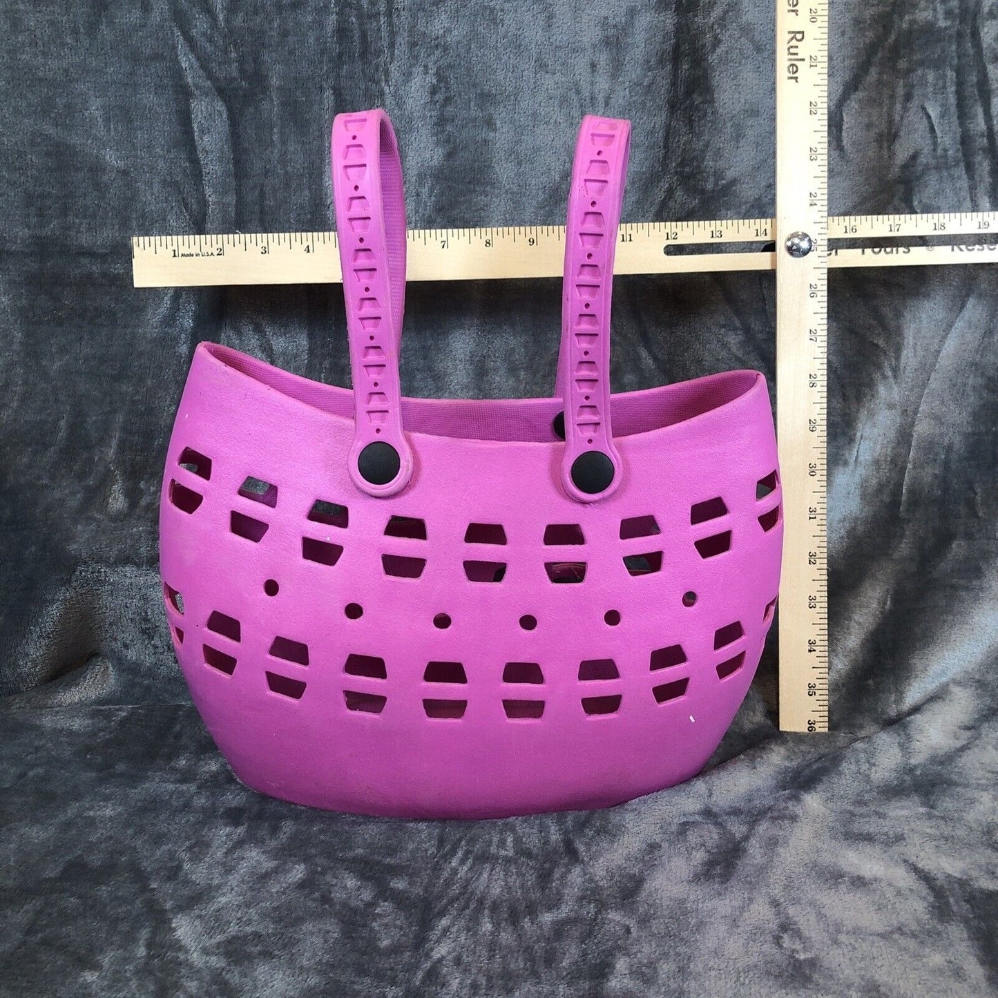 Waterproof Rubber Tote Woman's Medium Size Pink Bag For Women
