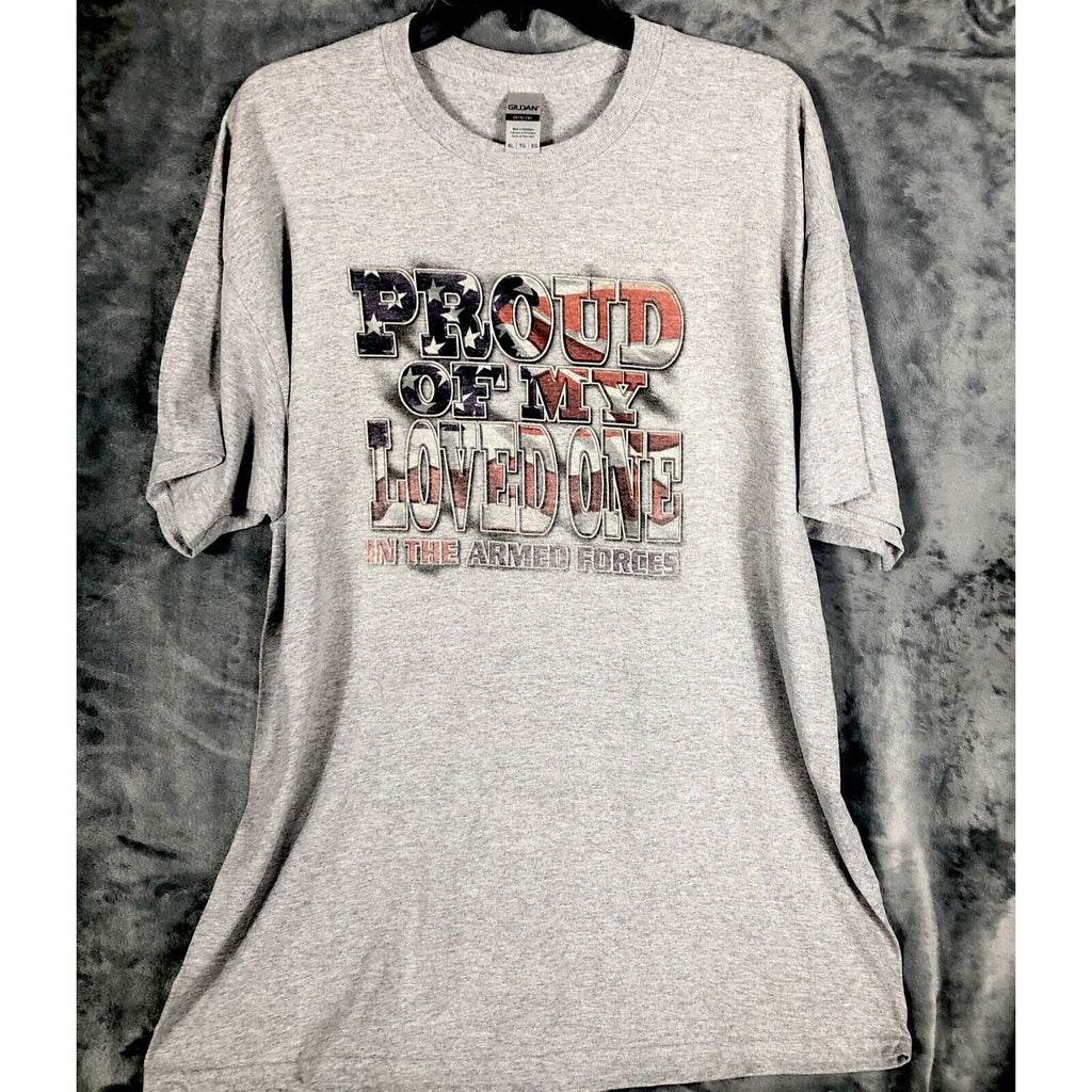 Unisex T-Shirt Proud Of My Loved Ones In The Armed Forces Size Extra Large