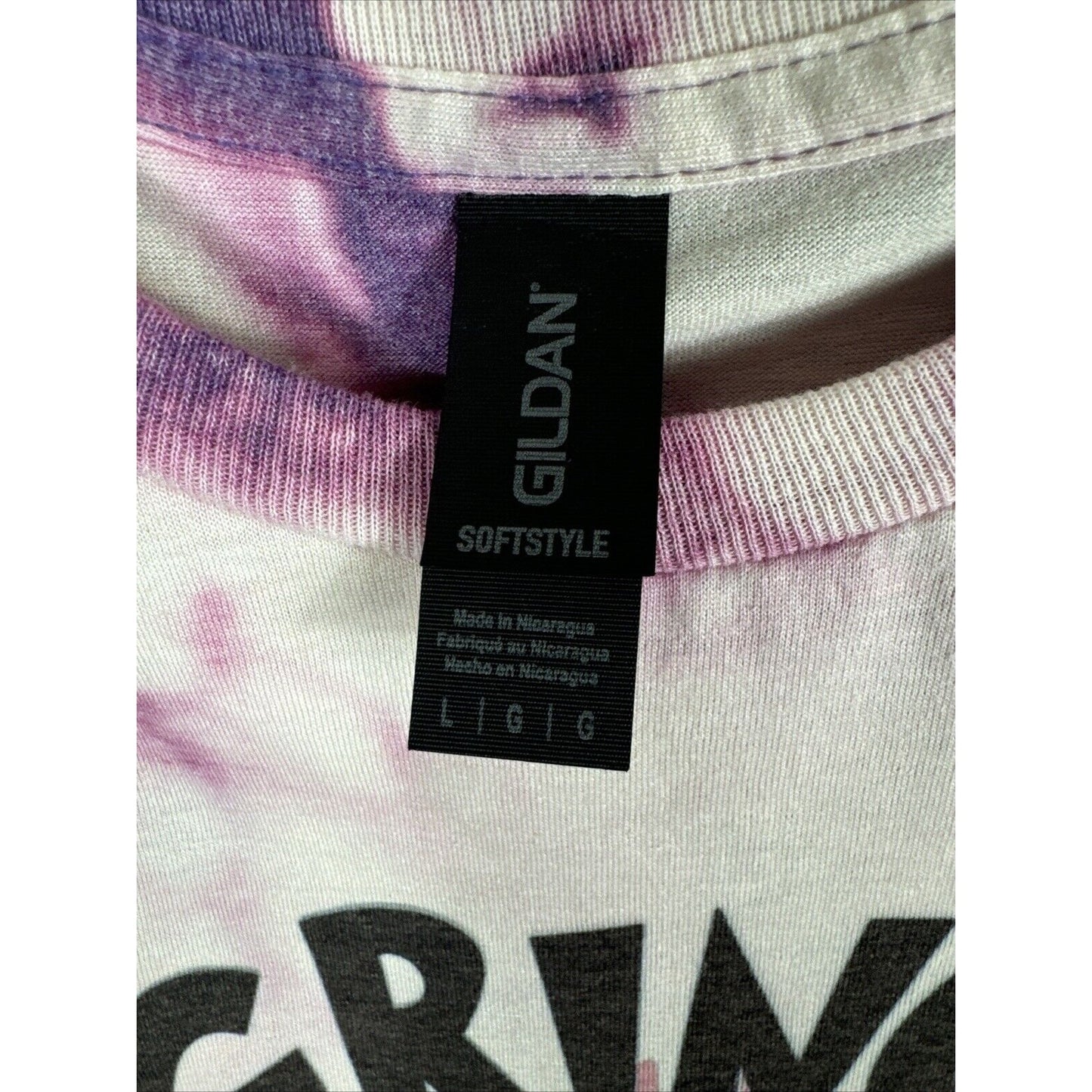 Women’s T-shirt L The Grinch Season Iced Bleached Purple Shirt