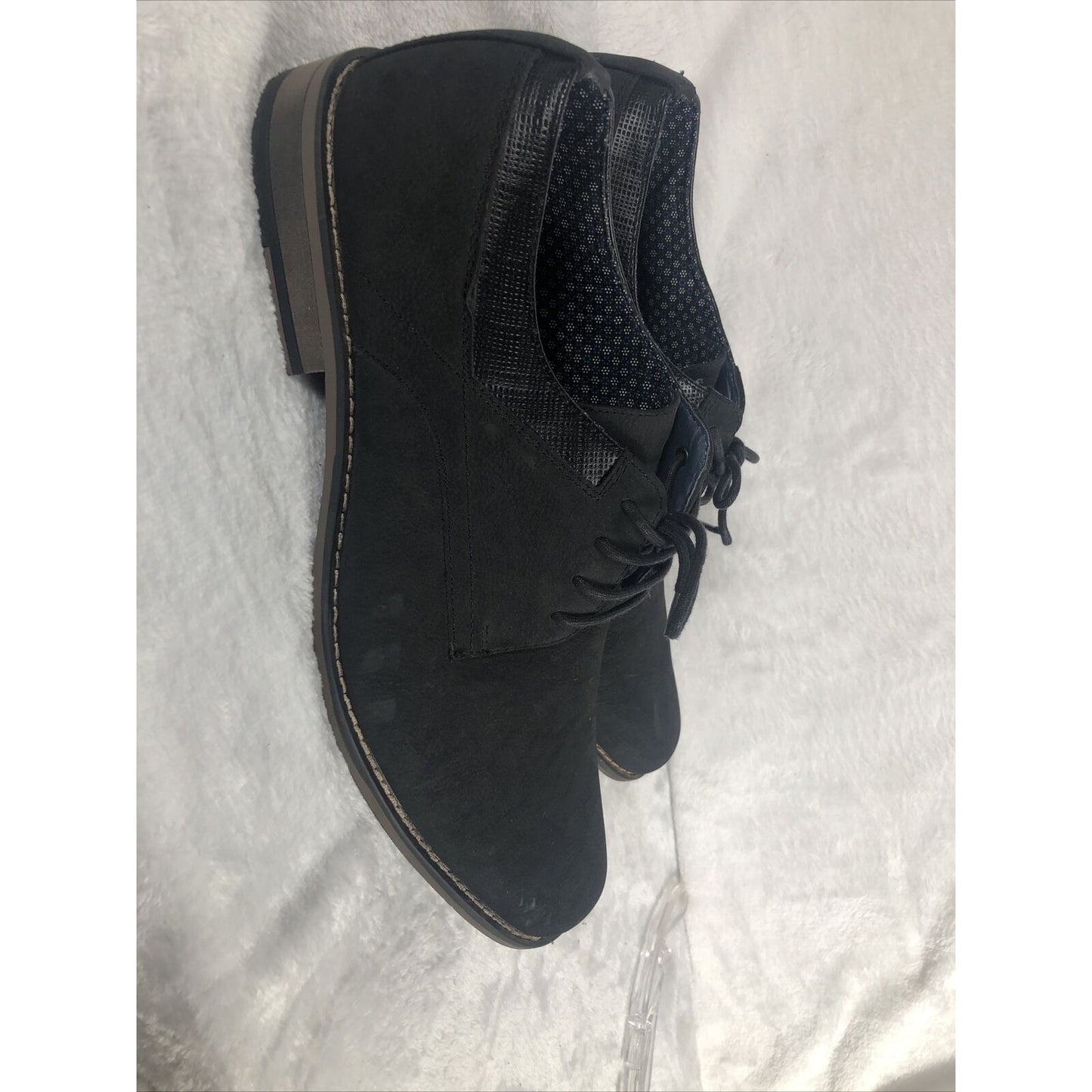 Perry Ellis Shoes Men's Portfolio Ultra Foam Black Dress Shoes Sz 13