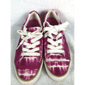 TOMS Shoes Womens 9.5 Pink White Tie Dye Sneakers Casual Canvas Alex