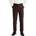 Boys Coffee Pants School Uniforms Pants Flat Front Adjustable Waist Slacks Size 12