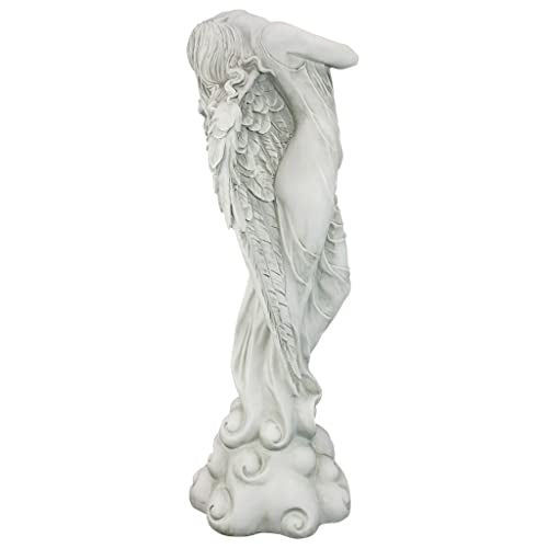 Design Toscano Ascending Angel Garden Statue, Medium, Antique Stone