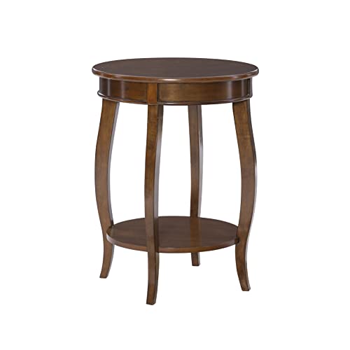 Powell Furniture Powell Hazelnut Round Shelf Table,, 18