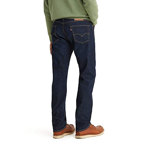 Levi's Men's 505 Regular Fit Jeans (Also Available in Big & Tall), Nail Loop Knot-Dark Indigo, 36W x 29L