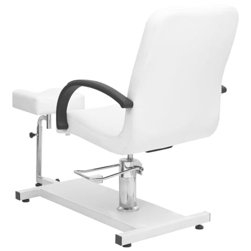 CUMYZO Massage Chair with Footrest White 50"x23.6"x38.6" Faux Leather Health & Beauty,Personal Care,Massage & Relaxation,Massage Chairs