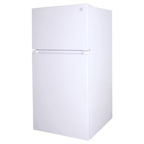 Kenmore 33 in. 20.5 cu. ft. Capacity Refrigerator/Freezer with Full-Width Adjustable Glass Shelving, Humidity Control Crispers, ENERGY STAR Certified, White