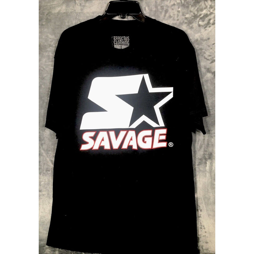 Infectious Clothing Savage Men’s T-Shirt Black Adult Size Large Shirt
