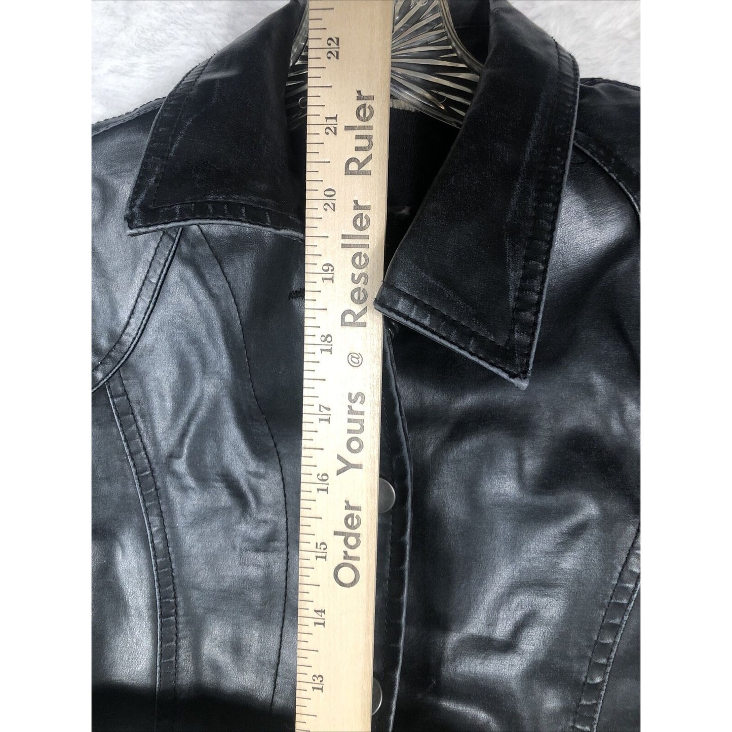 Biker Jacket  Woman's Black Casual Fitted Trendy Stylish Coat