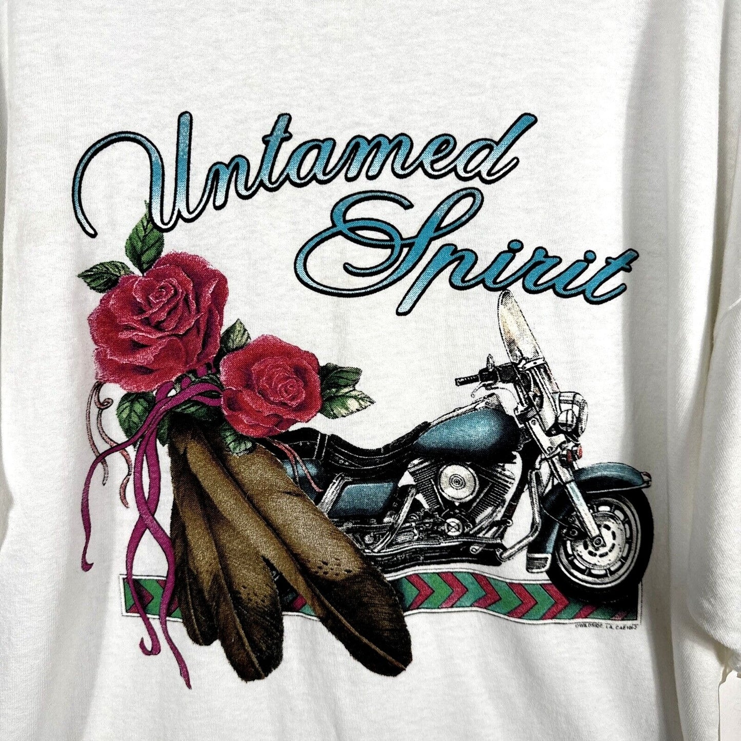 Anvil Women’s Biker T-Shirt “Untamed Spirit” Adult 2X Large Shirt