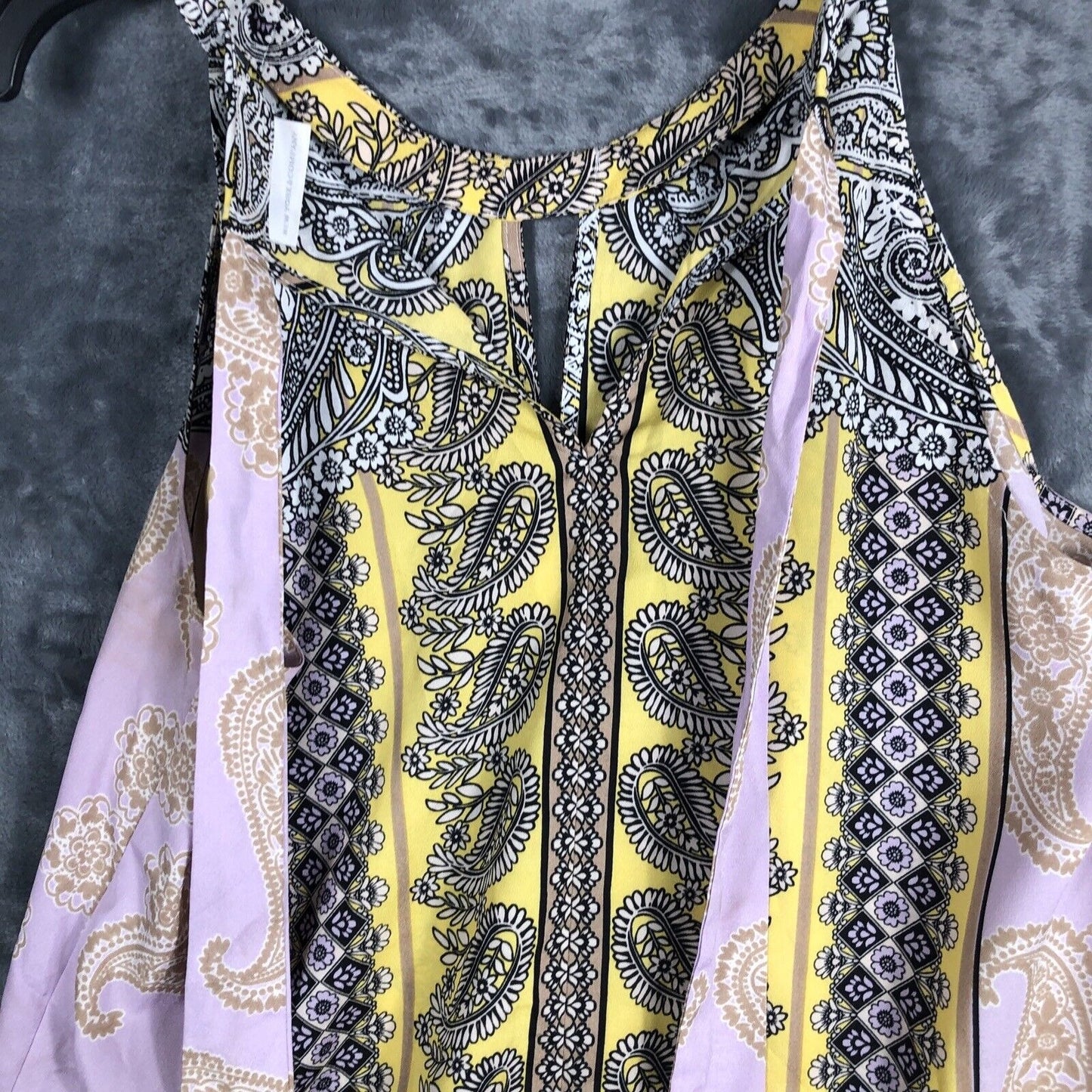 New York And Company Tops Medium Women’s Yellow And Lavender Shirt