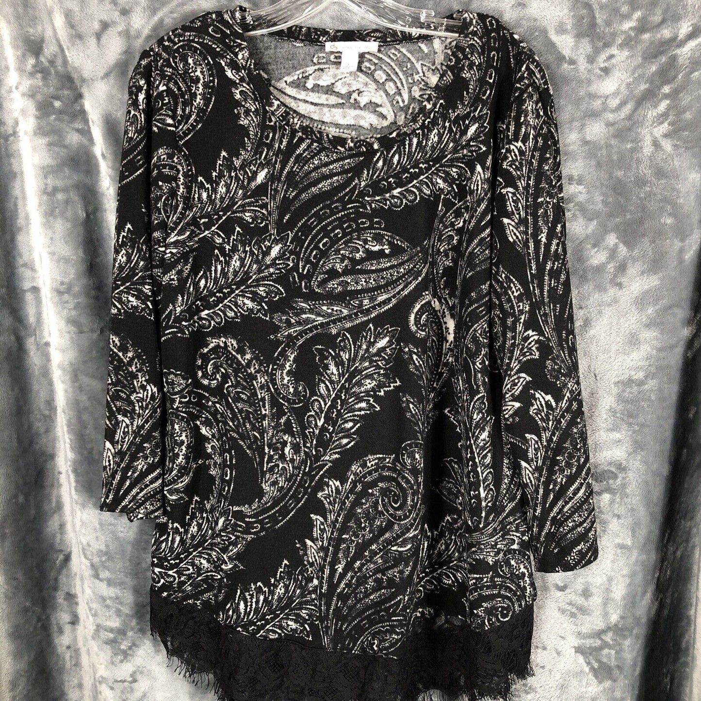Db 1962 Woman's Blouse With Fringe Details  Ladies Size L