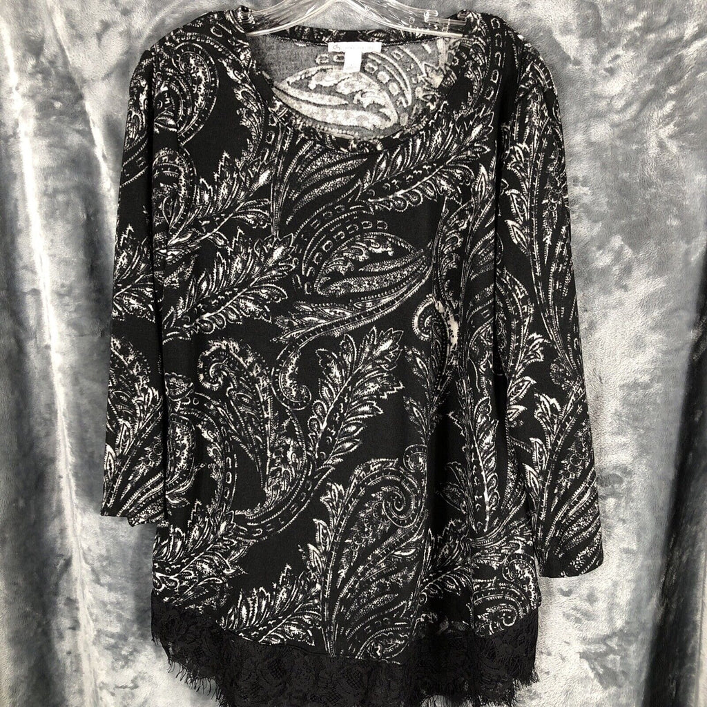 Db 1962 Woman's Blouse With Fringe Details  Ladies Size L