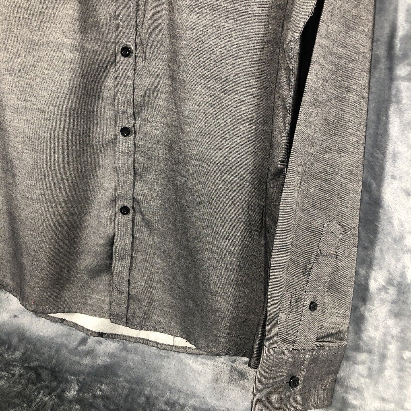 Black Camouflage Men’s Slim Gray Shirt Size Large