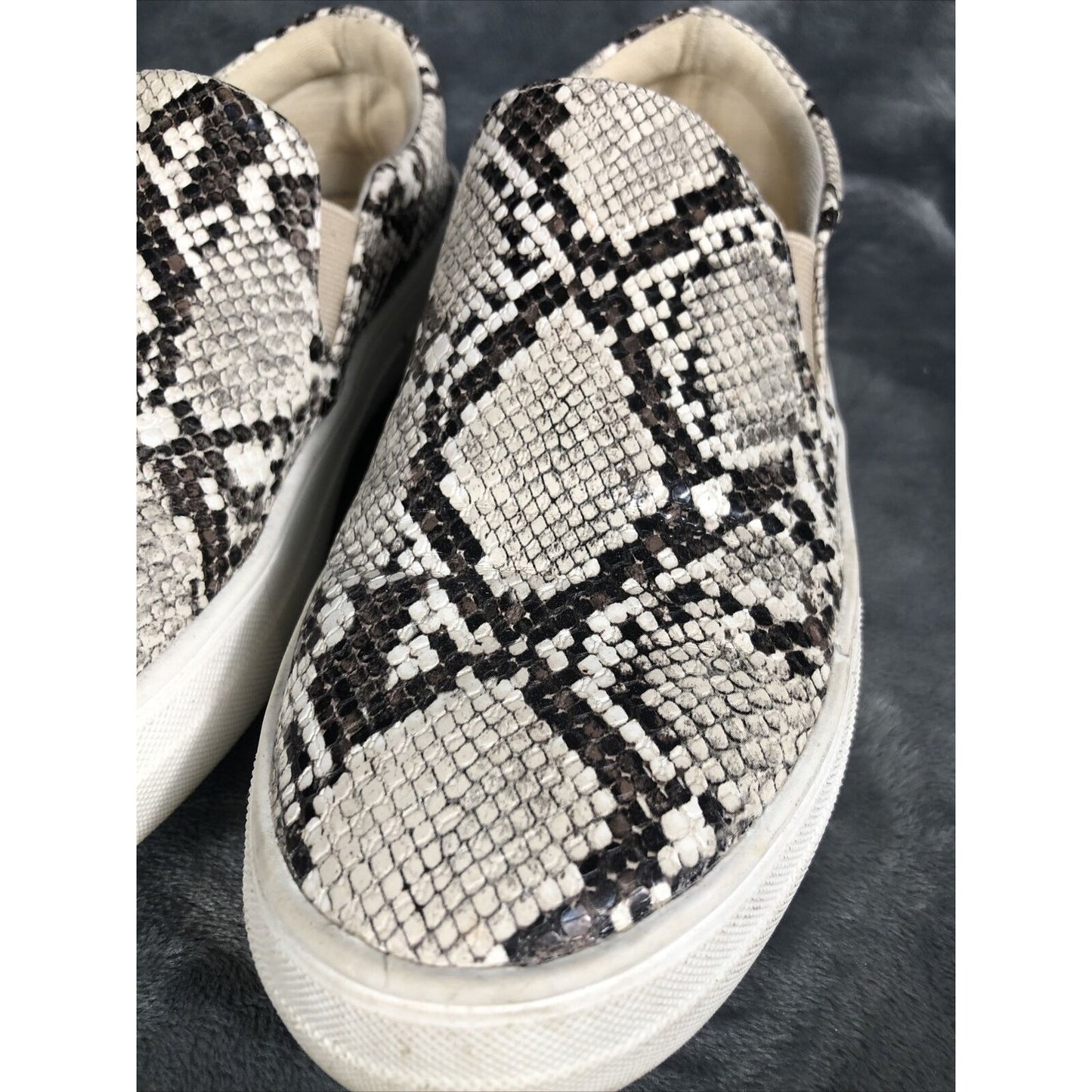 Coconuts Snakeskin Shoes Woman’s slip on Shoe Adult Size 8