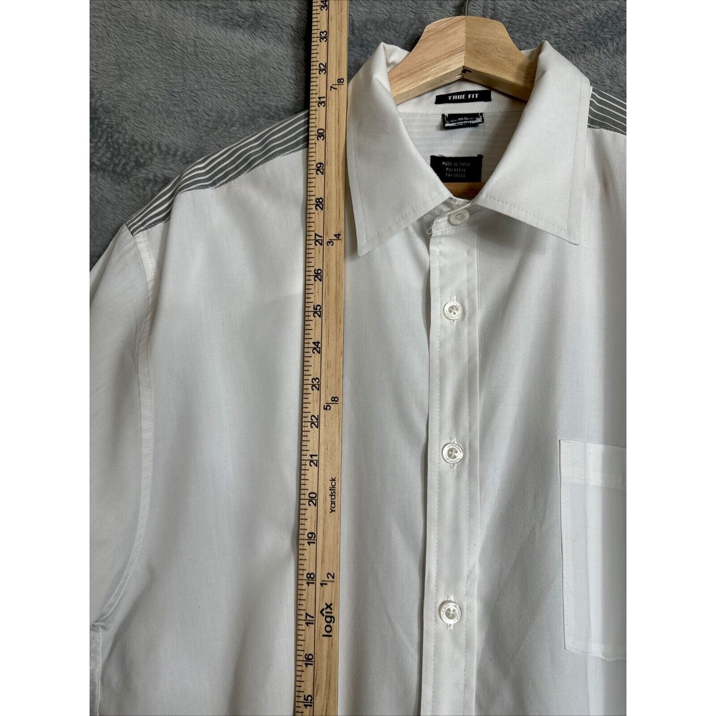 True Fit Men’s Oakley Shirt White Button-Down Dress Shirt Casual Golf Shirt XL