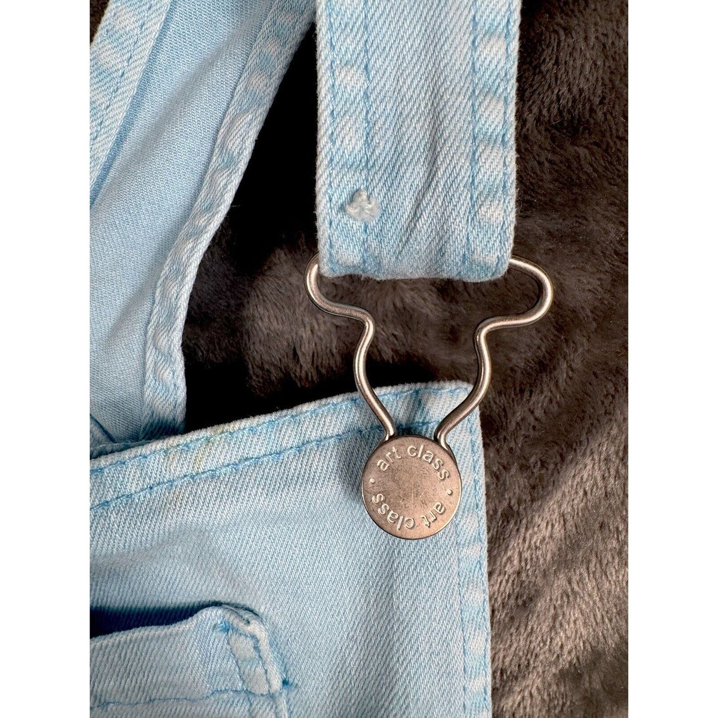 Art Class Women’s Denim Overalls 2X Large Size 18 Stretch Pastal Blue