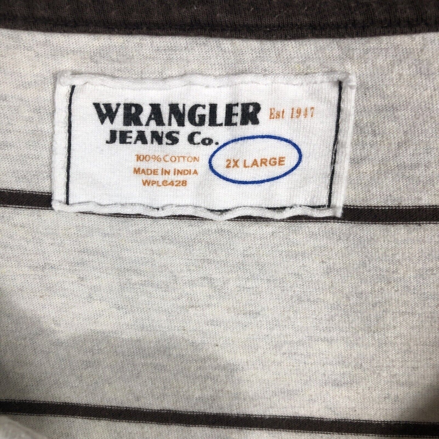 Wrangler Jeans Company Shirt Men’s Pullover Size Adult 2X Large