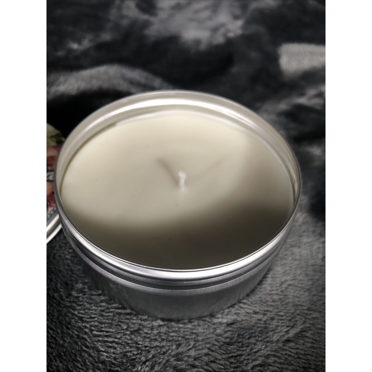 Hand Poured Candle Coconut And Soy Blend 4 Ounce Tin Peony In Freesia