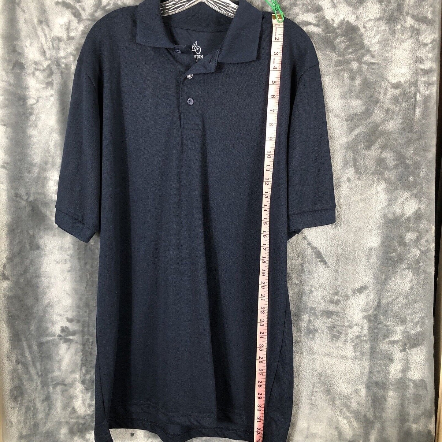 Polo A Plus Uniform Shirt  Mens Size X-Large Blue Golf Shirt