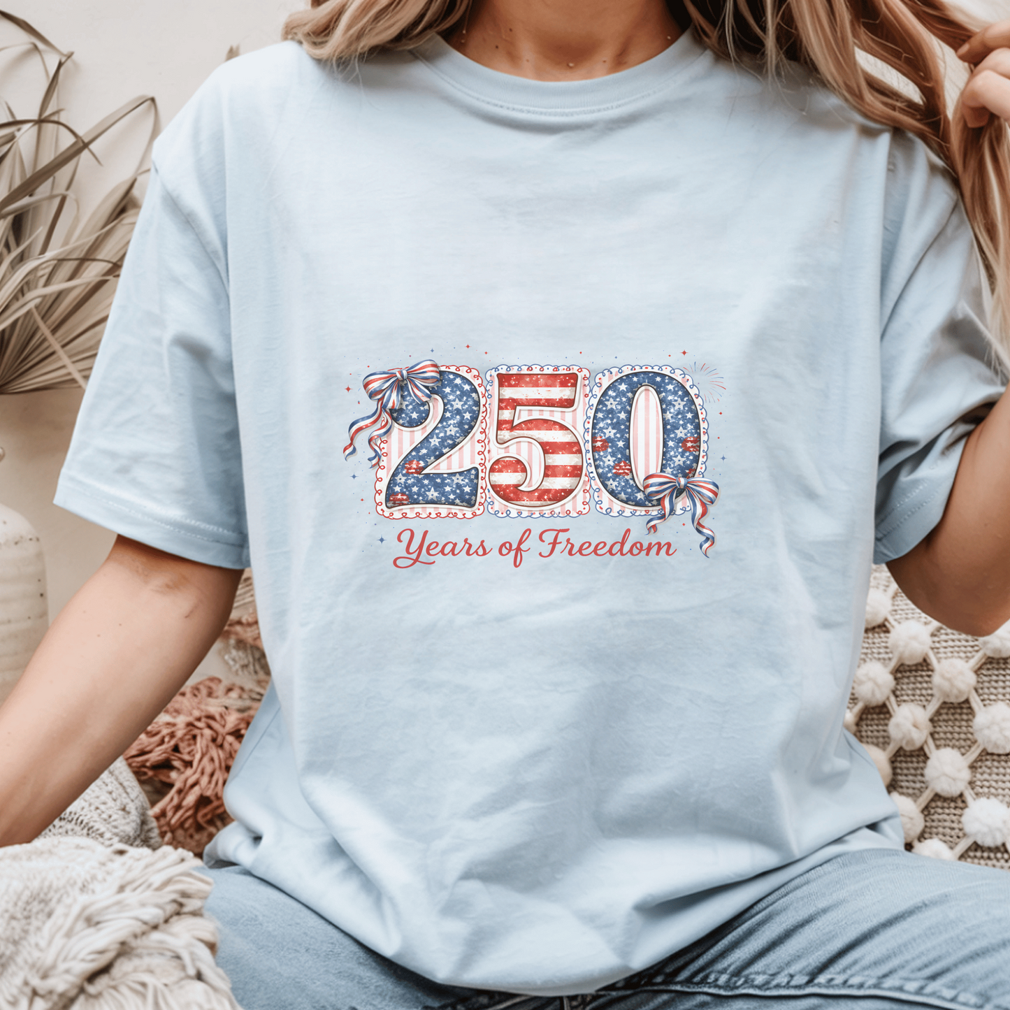 250 Years of Freedom Shirt, Patriotic Graphic Tee, American Flag Design T-Shirt, Independence Day Shirt, Fourth of July Tee
