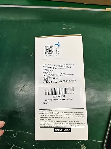 Woputne Desk Clip on Lamp for Reading Home Office, 10 Dimmable Brightness 3 Modes, Ring/ Clamp Light for Bed Headboard, Craft, Computer, Video Call