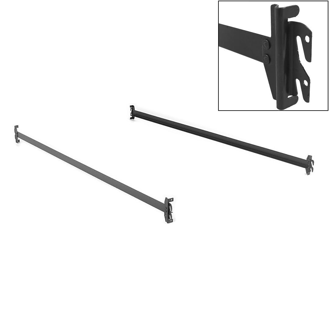 82" Steel Hook-On Side Rails for Twin XL, Full XL, Queen, King Size Beds