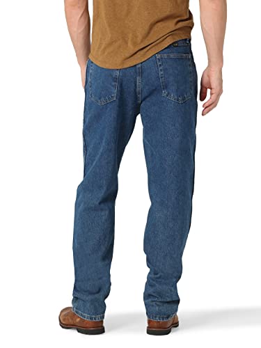 Classic Relaxed Fit, Dark Stonewash, 34W x 30L