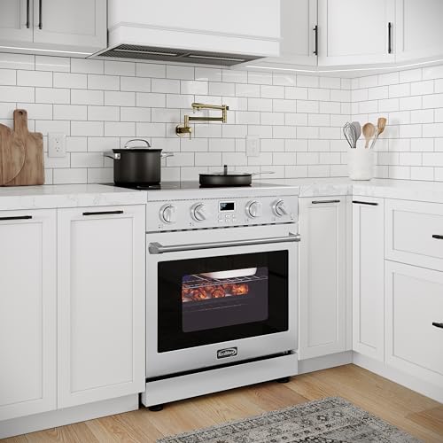 KoolMore KM-SER-30SS 30 in. Professional Electric Range with 14900W of Power, 240V in Stainless-Steel