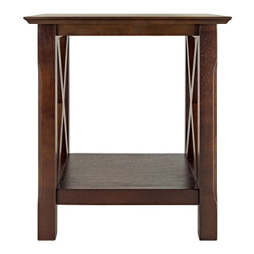 Winsome Xola 20W x 19.13-Inch D End Table, Cappuccino (40420)