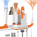 Dog Grooming Kit, 13kpa Pet Hair Vacuum & Dog Dryer with Cordless Hair Clipper for Trimming and Drying, Low Noise 3 Air Speeds and Smart Thermostat for Cat Dog Hair Care