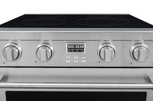 KoolMore KM-SER-30SS 30 in. Professional Electric Range with 14900W of Power, 240V in Stainless-Steel