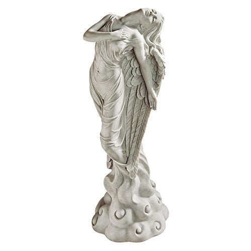 Design Toscano Ascending Angel Garden Statue, Medium, Antique Stone