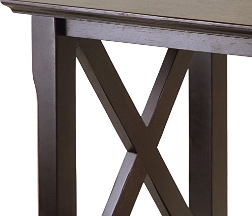 Winsome Xola 20W x 19.13-Inch D End Table, Cappuccino (40420)