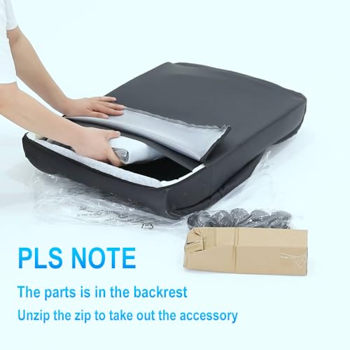 HESL Office Chair-Office Desk Chair,Computer Chair, Ergonomic Office Chair,Leather Office Chair, Executive Office Chair High Back,Comfy Desk Office Chair with Padded Armrests