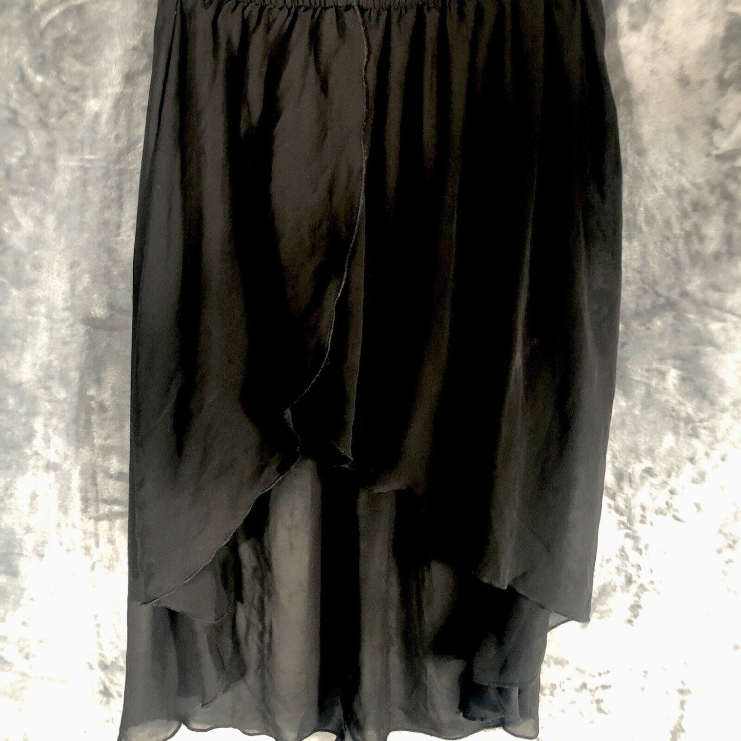 D Signed Disney Dress Black Sheer Skirt Size Large