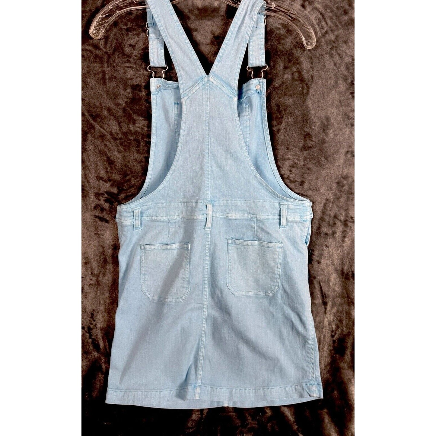 Art Class Women’s Denim Overalls 2X Large Size 18 Stretch Pastal Blue