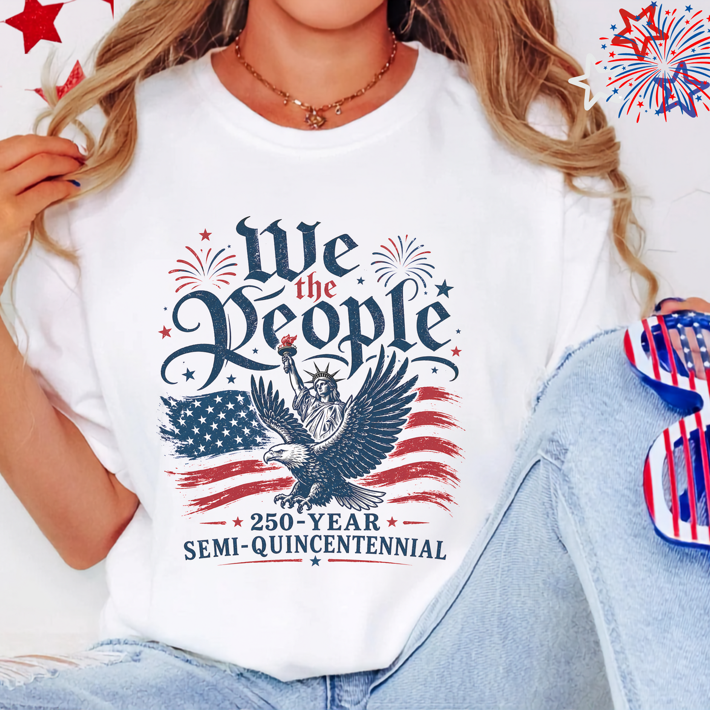 Patriotic 250 Year Anniversary T-Shirt, USA Independence Day Tee, We The People Eagle Shirt, Gift for History Lovers