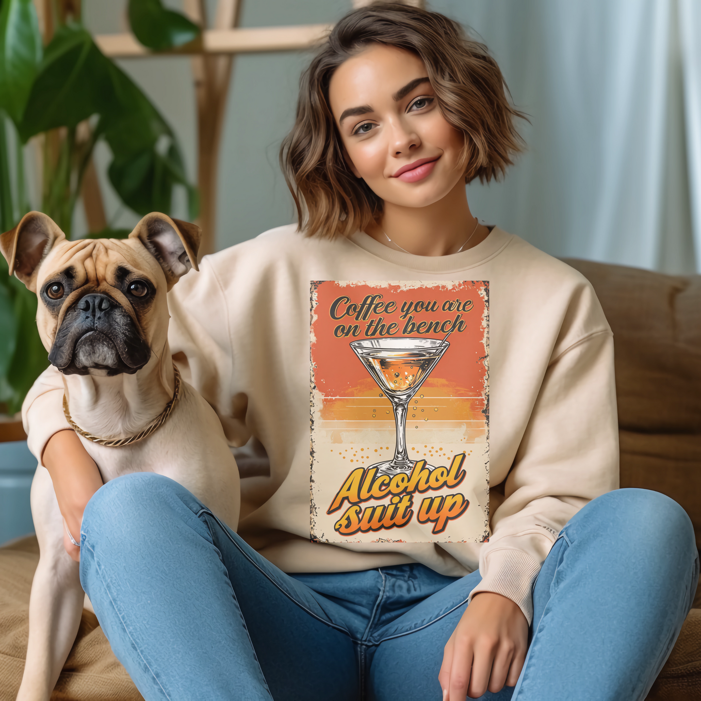 Alcohol Shut Up Sweatshirt for Women – Casual Funny Gift