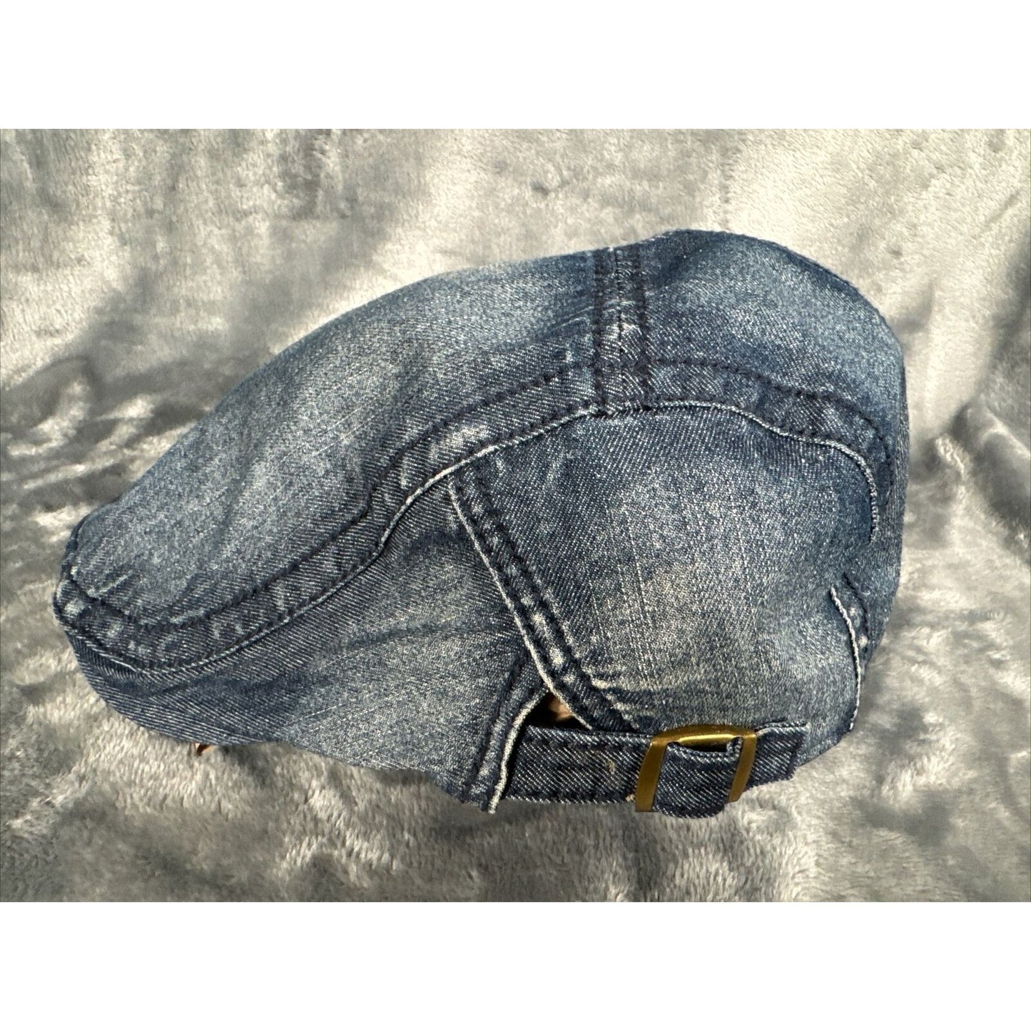 Water Ink In Show Denim Gatsby Cap Newsboy Cabbie Golf Driving Flat Beret Hat