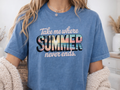 Take Me Where Summer Never Ends T-Shirt, Graphic Tee for Women, Soft Washed Graphic Top, Casual Relaxed Fit Shirt, Summer Beachwear Gift