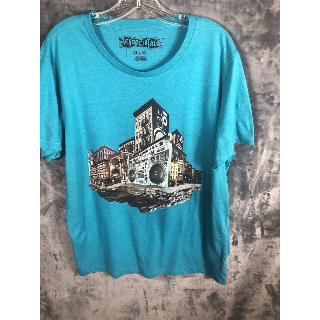 Aeropostale Men’s Blue Extra Large T-Shirt Radio City Shirt
