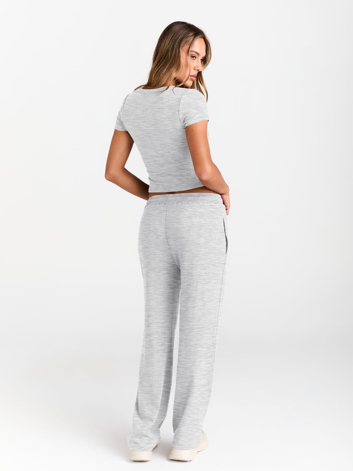 Trendy Queen Womens 2 Two Piece Set 2026 Summer Workout Beach Vacation Cruise Gym Clothes Spring Fashion Lounge Matching Sweatsuit Sweat School Comfy Airport Travel Outfit Fitness Athletic Clothing