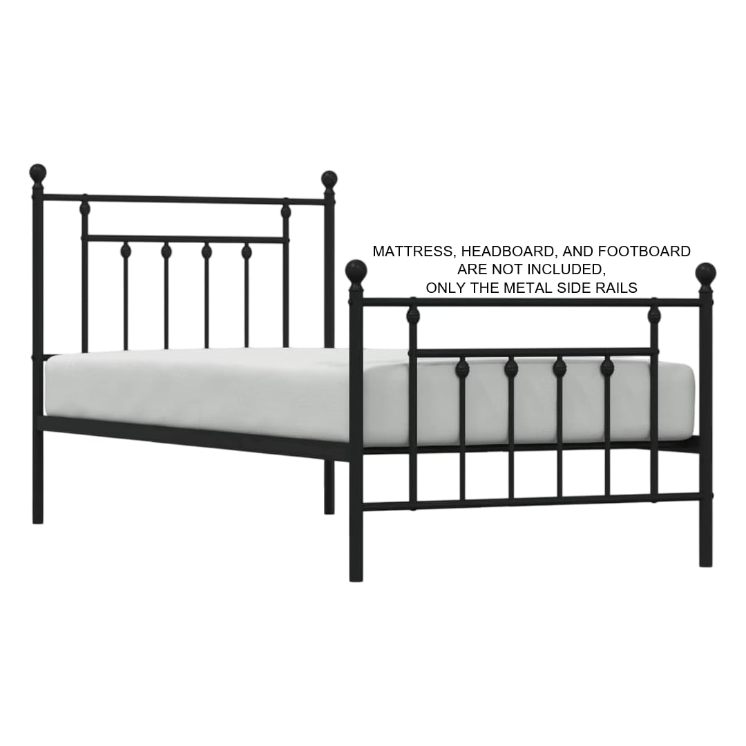 82" Steel Hook-On Side Rails for Twin XL, Full XL, Queen, King Size Beds