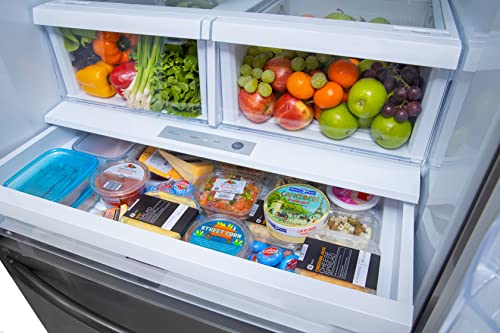 Winia 26cu.ft. French Door Refrigerator with Ice & Water Dispenser, Stainless Steel