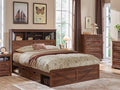 ACCOHOHO Farmhouse Queen Size Bed Frame with 52