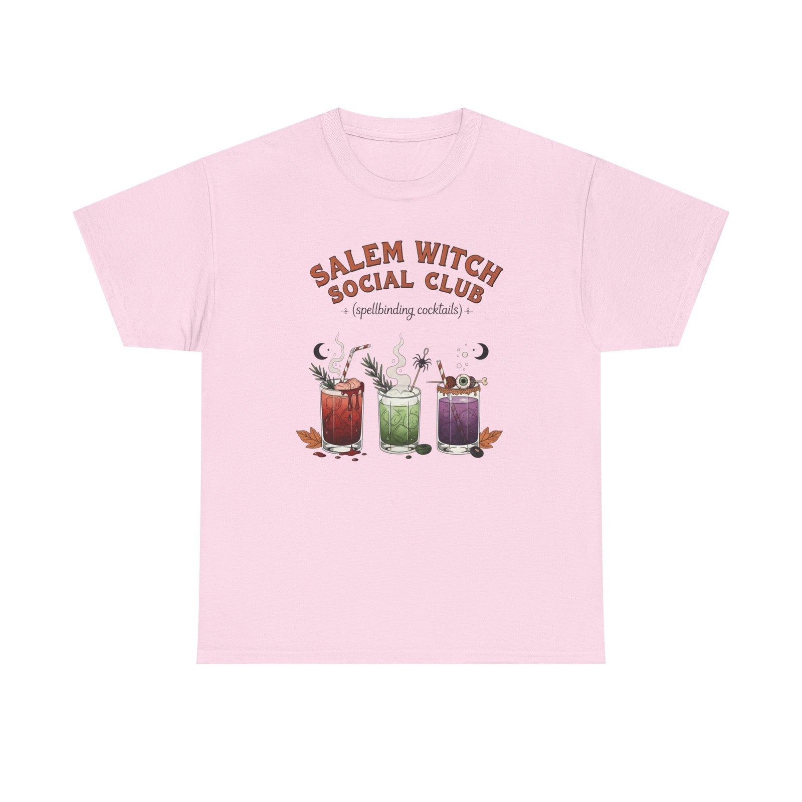 Womans Halloween T Shirt Salem Witch Social Club Top Witchy Fall Spooky Season