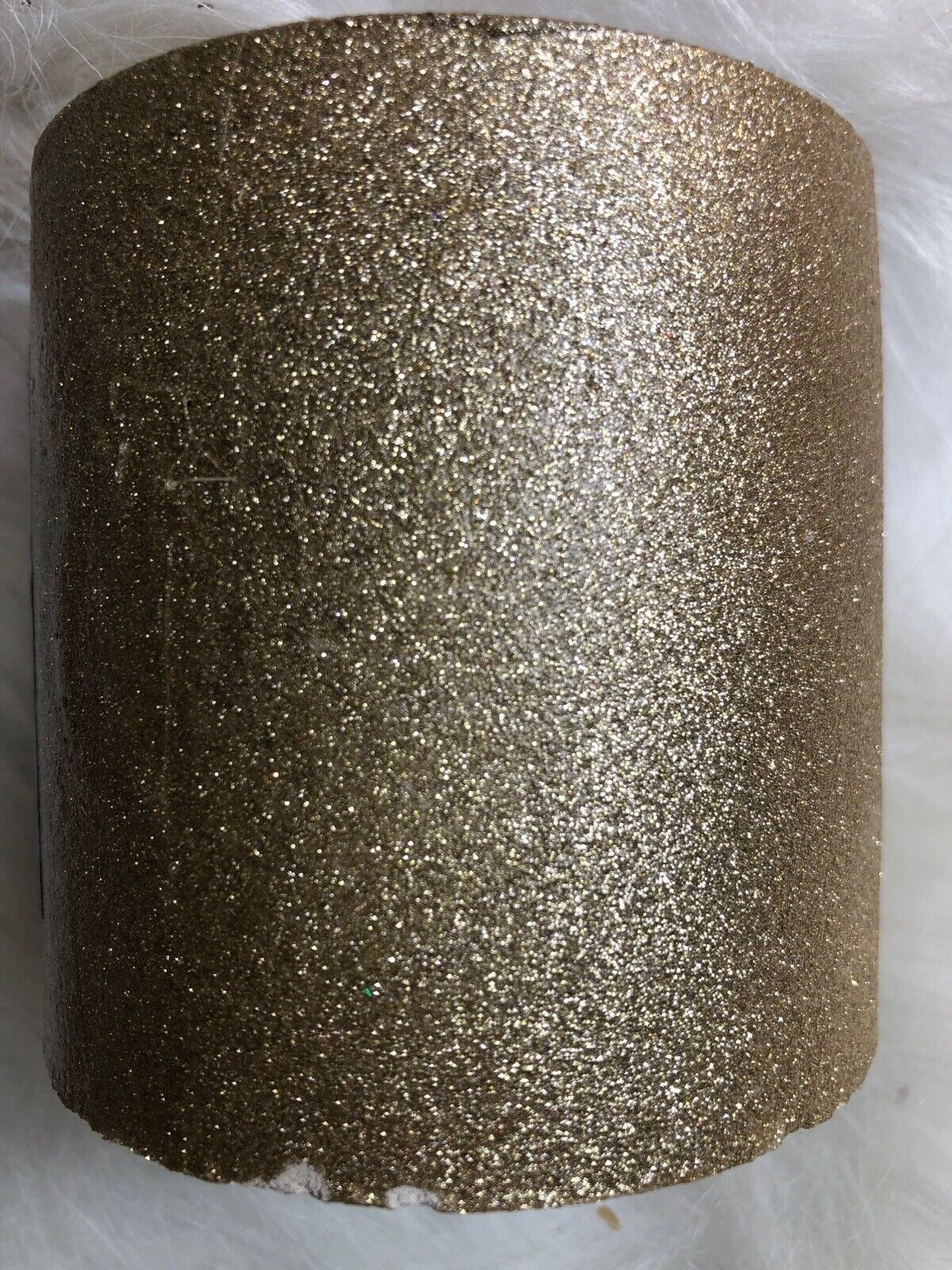 Sheer Elegance Candle Co. Toasted Pumpkin Spice Scented Candle Gold Glitter 8 Oz